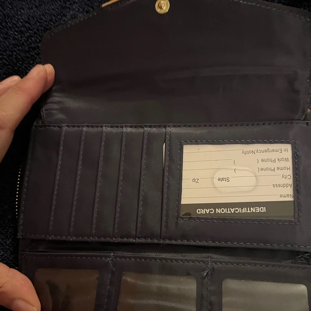 Butterfly Floral Black Wristlet Clutch - Picture 3 of 10